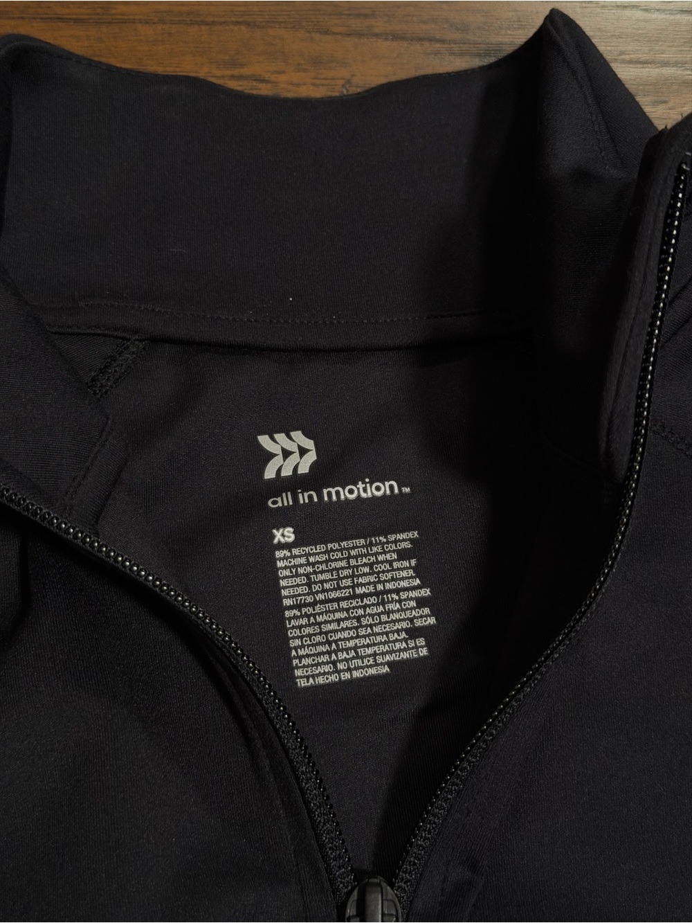 All In Motion Black Women's Full-Zip Active Jacket - Picture 2 of 3